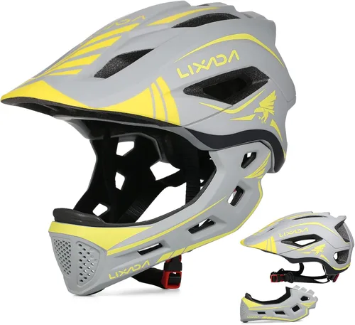 Vista 9 de Lixada Casco de ciclismo para niños, casco de ciclismo desmontable ajustable para niños, bicicleta, monopatín, equipo de protección