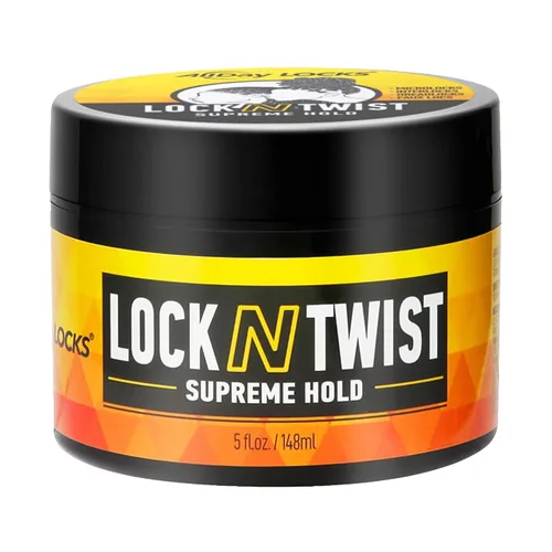 AllDay Locks Lock N Twist (5 onzas) | Sujeción suprema, sin encrespamiento ni descamación | Gel fijador hidratante y nutritivo | Con infusión de uva