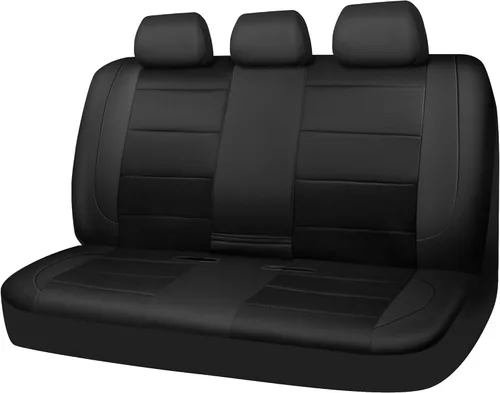 Vista 15 de CAR PASS Fundas de cuero para asientos de automóvil, juego completo universal transpirable para mujeres lindas y con estilo, esponja compuesta súper