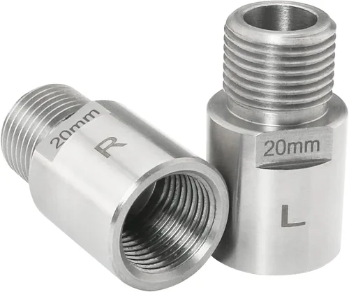 1 par de extensores de pedal de bicicleta de acero extendido espaciador de pedal de acero resistente apto para la mayoría de pedales roscados de