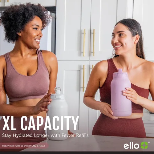 Vista 8 de Ello Hydra 64oz Half Gallon Vacuum Insulated Stainless Steel Jug with Locking