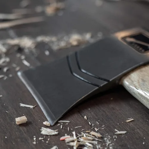 Vista 5 de The Corporal (2ª Generación): Hacha de lanzamiento de competencia premium de World Axe Throwing League con funda de nailon para lanzar hacha y mango