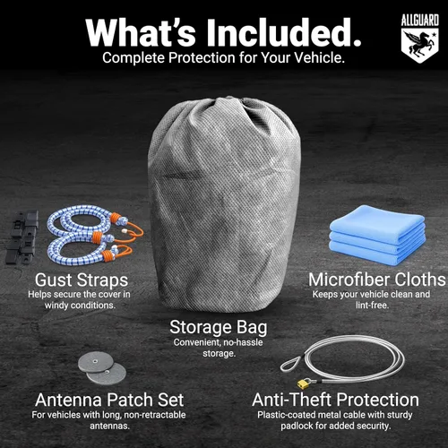 Vista 4 de Car Covers Funda Weatherproof Max para Camión y Garantía Compatible con Dodge 1981-1983 Ram D100 Cabina Regular, 8' y Carcasa – Cubierta