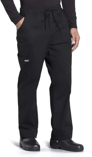 Vista 4 de Cherokee Men's Scrub Pant Tapered Leg Fly Front Cargo Pant with 5 Pockets WW190