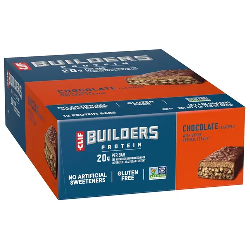 Vista 12 de 12 barras de proteínas Clif Bar, 2.4 onzas por barra, CL-60142, 12 unidades, Chocolate, 12, 12