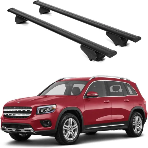 Vista 18 de ERKUL Barras transversales de techo para Mercedes Benz GLE (V167) 2019-2026 Barras transversales de aluminio con bloqueo antirrobo para techo Negro