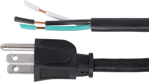 Vista 4 de Bergen Industries Inc PS913163 Cable para aparatos y herramientas eléctricas de 3 cables, 9 pies, 16 AWG, 13A/125V CA, 1625w, negro