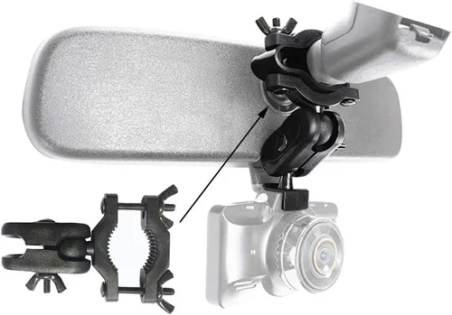 Vista 9 de Kakalote Soporte universal para coche - Soporte y soporte para cámaras de salpicadero, se adapta a la mayoría de los modelos (negro)