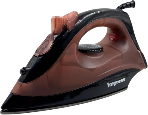 Vista 4 de Impress Plancha básica para ropa Antiadherente Compacta Spray Vapor ajustable Selector de telas Cable giratorio Ligero 1200 vatios