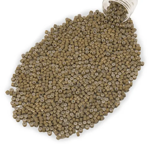 Vista 11 de Vlasy 100 Piezas Cuentas de Nano Anillo con Forro de Silicona para Extensiones de Cabello Humano con Nano Anillo 5 Colores Opcionales (Negro)