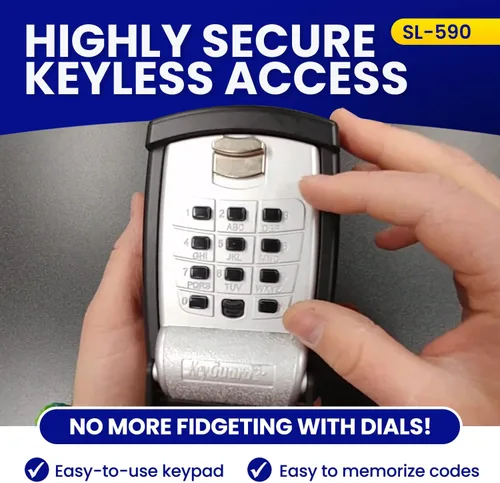 Vista 6 de Caja de seguridad con botones KeyGuard, SL-590