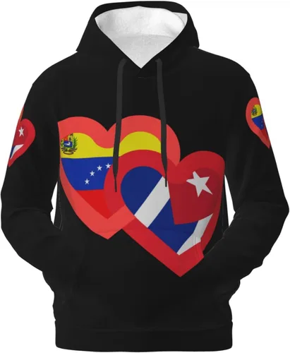 Men's Pullover Heavyweight Fleece Hoodie Vintage Hoodies Long Sleeve Casual Sweatshirt with Pocket for Men