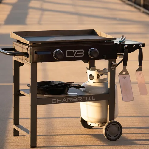 Vista 4 de Charbroil Serie Performance de 28" con 2 quemadores de gas propano con carro, negro - 463459924