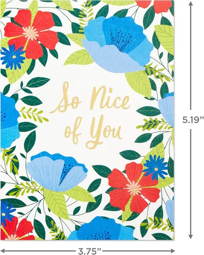 Vista 7 de Hallmark Surtido de tarjetas de agradecimiento, flores de arte popular (36 notas de agradecimiento con sobres)