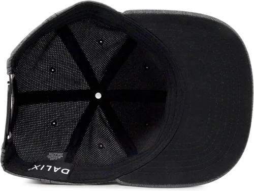 Vista 7 de DALIX Gorra de béisbol con diseño de pico plano de alta calidad, diseño de cambray, Negro