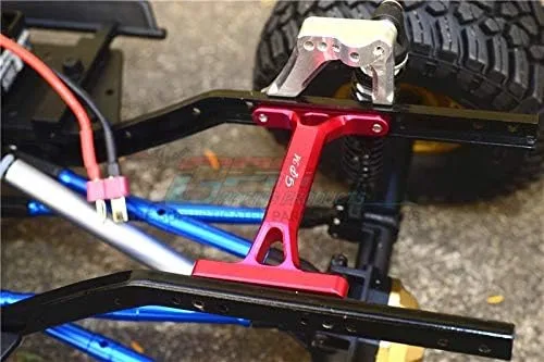 Vista 4 de Element Enduro Sendero Trail Truck Upgrade Parts soporte de chasis trasero de aluminio – 1 pieza Set naranja
