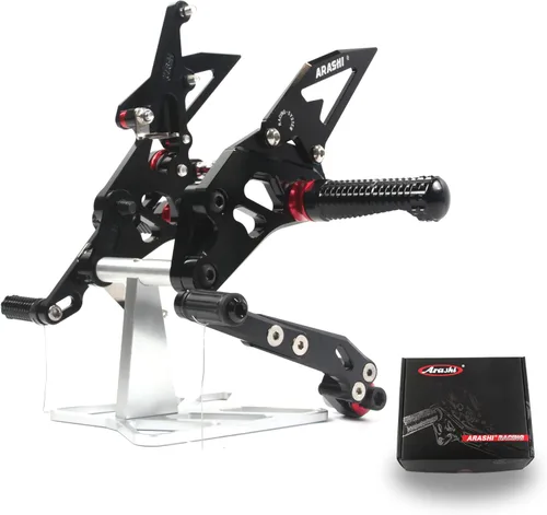 Vista 21 de Arashi (Versión 2.0) Estriberas traseras ajustables para SUZUKI SV650 SV650S SV650X 2016-2023 Accesorios de motocicleta Estriberas reposapiés juego