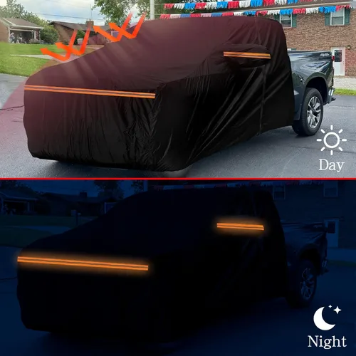 Vista 7 de Cubierta impermeable para cabina de camión reemplazable para Ford F-Series, Chevy Silverado, Dodge Ram, GMC Sierra CrewCab de 2 puertas, cubierta