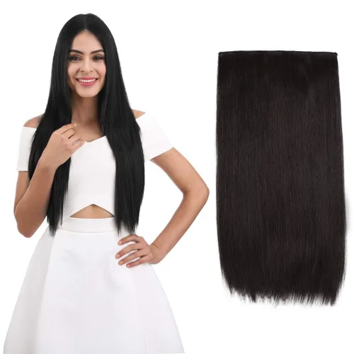 Vista 9 de REECHO Extensiones de cabello rubio, 20 pulgadas, extensiones de cabello grueso y largo con clip, extensiones de cabello sintético suave natural
