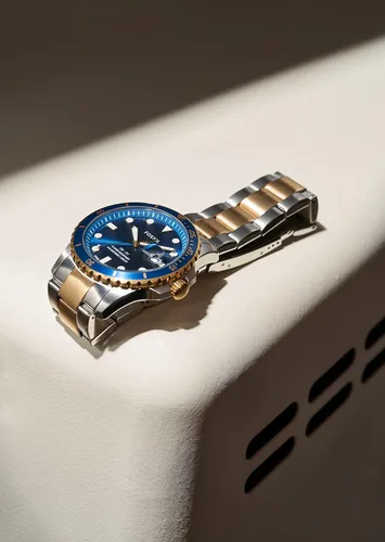 Vista 6 de Fossil - Reloj de cuarzo y acero inoxidable casual FB-01 inspirado en el buceo para hombre