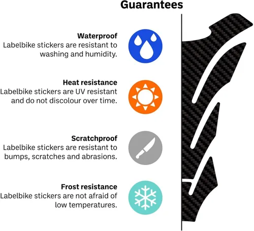Vista 6 de labelbike - Kit de calcomanías de gel para cubierta de tanque de motocicleta 3D compatible con Yamaha MT03 a partir de 2020