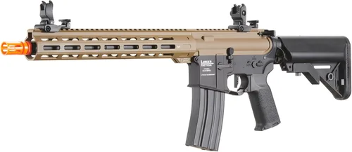 Vista 3 de Lancer Tactical Viking MLOCK Proline Rifle de Airsoft M4 de acero completo de 13 pulgadas con grúa ajustable (gatillo rápido y Mosfet incluido)