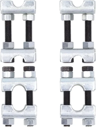 Acouto Compresor de resorte helicoidal ajustable 4 unids Mini compresor de resorte de bobina 2 vías ajustable espaciador de resorte de acero al