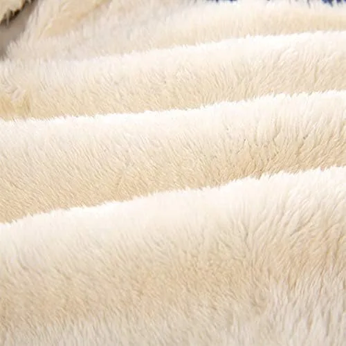 Vista 5 de Bumeex - Sudadera Sherpa con capucha, forro polar y cremallera para niño