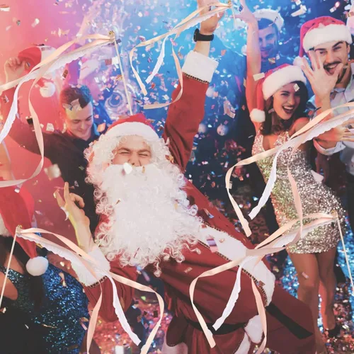 Vista 4 de Queenbox 20 cintas de madera para boda con campanas, serpentinas, palitos de hadas para fiestas, cumpleaños, ceremonias, decoración de Navidad, Rojo