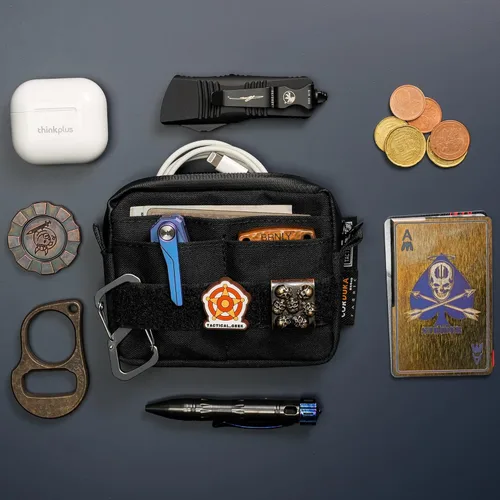 Vista 6 de TACTICAL_GEEK Organizador de almacenamiento A3 EDC de nailon, multifuncional, pequeño bolsillo para herramientas, bolsa de almacenamiento multiusos