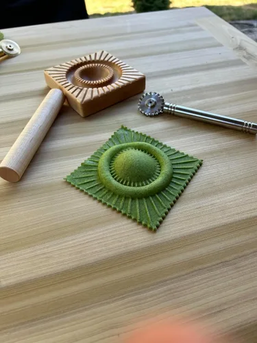 Vista 7 de Nonna's cutter, all stainless steel pasta & pastry wheels (Smooth & Fluted pair)