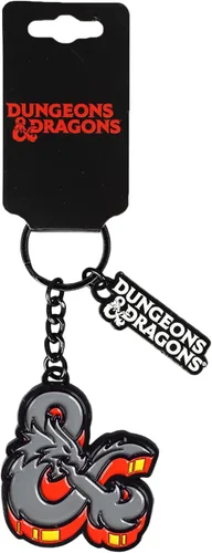 Vista 2 de Bioworld Dungeons Dragons Ampersand Llavero Negro