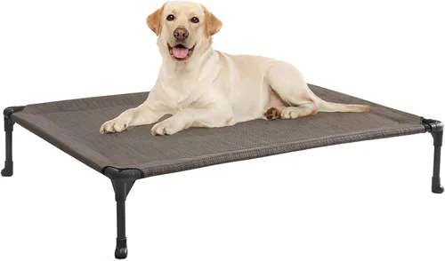 Vista 11 de Veehoo Cama elevada para perros medianos, para exteriores, cama elevada y refrescante para perros, cama para mascotas con malla transpirable, patas