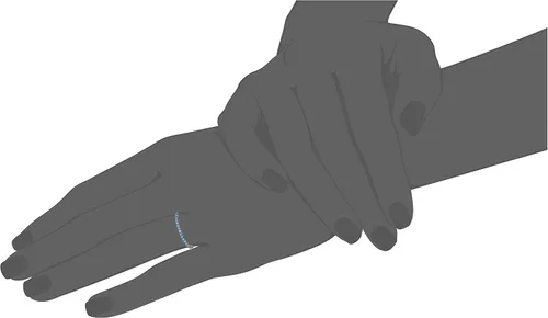 Vista 3 de Tienda Collection Plated Sterling Silver Round-Cut All-Around Band Ring made with Infinite Elements Zirconia