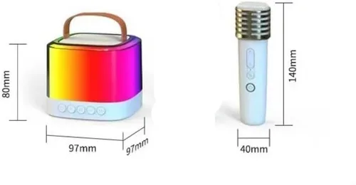 Vista 2 de Altavoz Bluetooth Home Audio inalámbrico para exteriores (interior) K Song Treasure Mini micrófono portátil Micrófono inteligente (micrófono único)