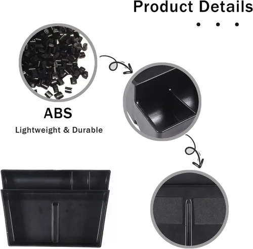 Vista 7 de Bandeja Organizadora de Consola Central para Honda Pilot 2016-2022/ Ridgeline 2017-2025/ Passport 2019-2025, Caja de Almacenamiento de Gaveta