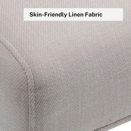 Vista 6 de Juego de 2 sillas de comedor de granja, sillas de comedor tapizadas con respaldo tejido a mano, asiento acolchado suave y patas de madera