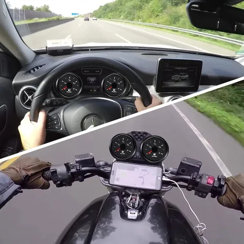 Vista 7 de ITYAGUY Medidor universal de nivel de combustible marino de 2.047 in, medidor de combustible para barco, 0 ~ 190 ohmios, 240 ~ 33ohm, medidor