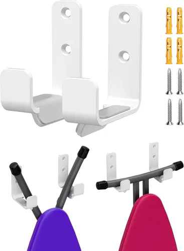 Vista 14 de Soporte de Pared para Tabla de Planchar de Acero Inoxidable, Colgador de Pared para Tabla de Planchar con Patas Y T, Soporte de Pared para Cuarto