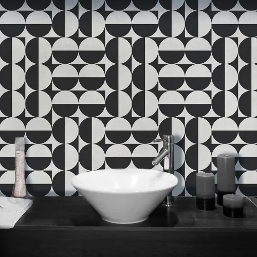 Vista 8 de 12 calcomanías mate para azulejos de pared, despegar y pegar, calcomanías de vinilo autoadhesivas para azulejos, adhesivo de PVC antideslizante