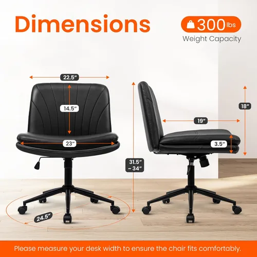 Vista 3 de Orange Factory Criss Cross Chair Home Office Chair