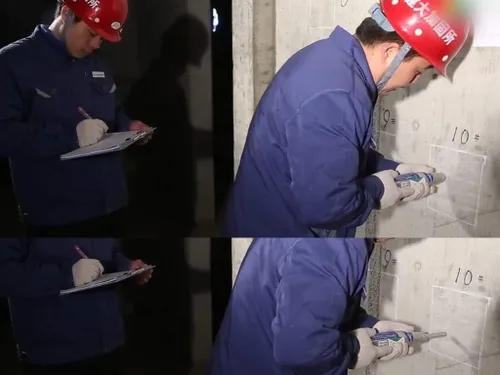 Vista 6 de Martillo de rebote profesional - Probador de resistencia al hormigón con rango de 10-60 MPa para edificios/puentes/construcción de carreteras