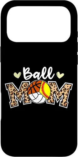 Vista 22 de Ball Mom Leopard Softball Volleyball Basketball Player Mom Case for iPhone 16