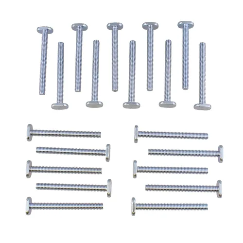 Vista 5 de DCT - Juego de 20 pernos en T de 2-12 pulgadas para carpintería, pernos de riel en T, pernos de plantilla de 14 de pulgada y 20 roscas