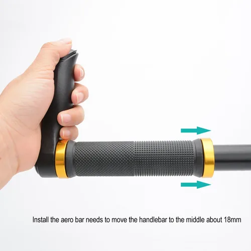 Vista 4 de TOPCABIN 2 unids manillar extremo apretones para manillar 0.787-0.906 in carretera bicicleta MTB aleación de aluminio