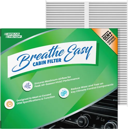 Vista 46 de Spearhead OEM+ Filtro de aire de cabina Particulate Breathe Easy Compatible con 2015-17 Chrysler 200, 2014-18 Cherokee como OEM Proporciona