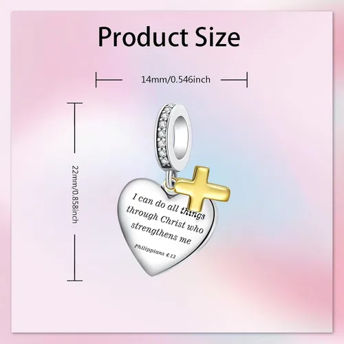 Vista 6 de Alstade Dije de cumpleaños de moda con forma de corazón, colgante de plata de ley 925, compatible con pulseras y collar, dije de joyería, regalo