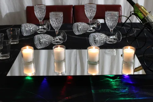 Vista 6 de Velas votivas blancas en tarro de vidrio transparente de 24 horas de tiempo de combustión decorativas de 1 día sin perfume para centros de mesa