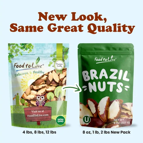 Vista 9 de Nueces de Brasil orgánicas Food to Live® (crudas, sin cáscara)