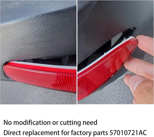 Vista 9 de Lámpara reflectora de parachoques trasero compatible con Jeep Grand Cherokee 2012-2018, Patriot 2013-2017, Dodge Journey 2012-2020 Reflectores